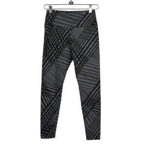 Soft Surroundings Pants Womens‎ XSP Gray Shadow Plaid Leggings Pull On Stretch